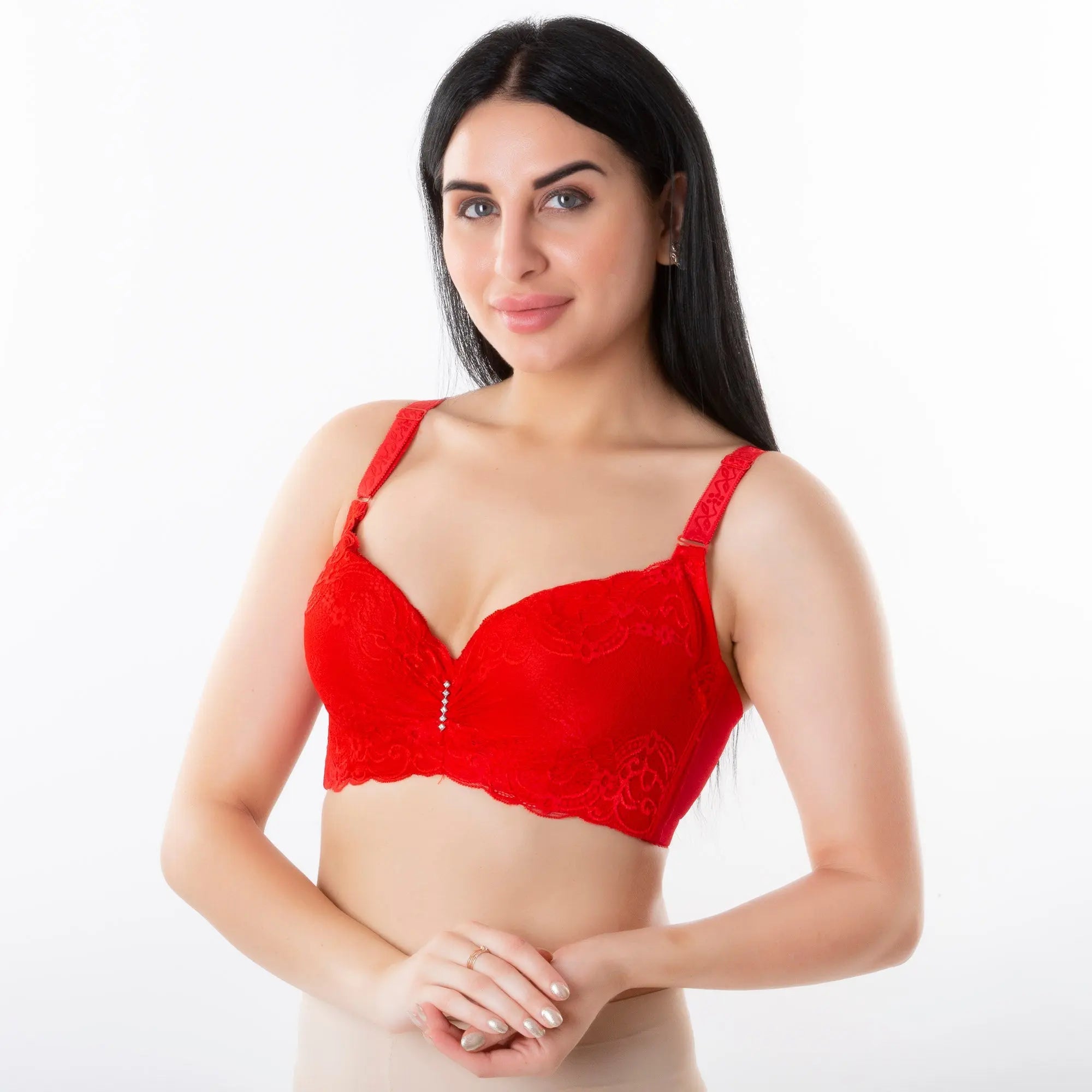 3/4 Cup Lace Push Up Bra