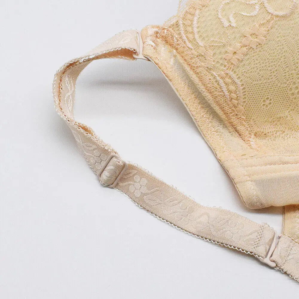 3/4 Cup Lace Push Up Large Size Women Underwear Bralette Thin Section Cup Bra ANB94