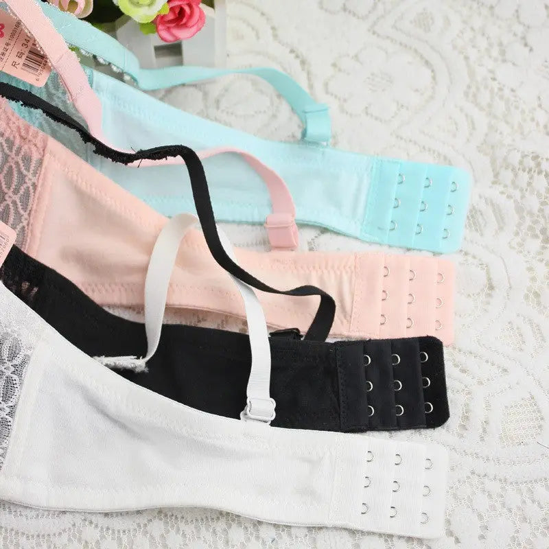 Seamless Lace Bras Set Adjustable Strap Ruffle Push-Up 3/4 Cup Lace Underwear Bra Set ANB94