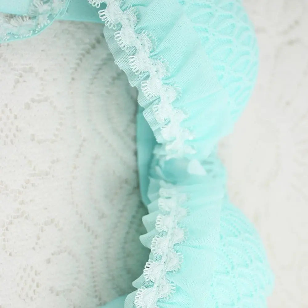 Seamless Lace Bras Set Adjustable Strap Ruffle Push-Up 3/4 Cup Lace Underwear Bra Set ANB94
