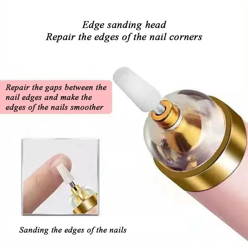 5 In 1 Electric Nail Set Manicure Machine Nail Drill File Grinder Grooming Kit Polisher Remover ANB94