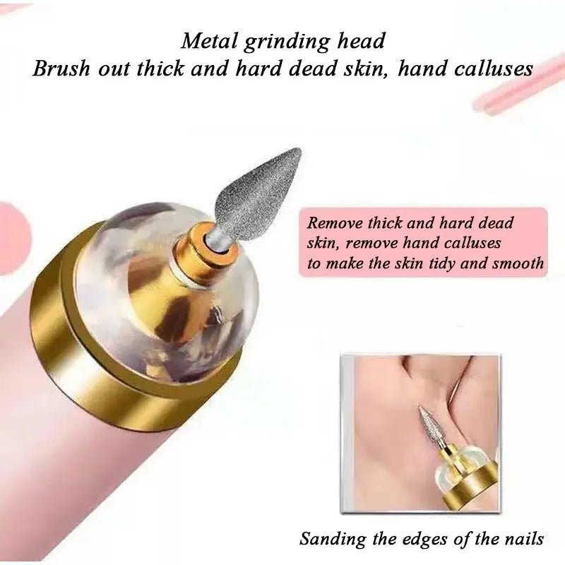 5 In 1 Electric Nail Set Manicure Machine Nail Drill File Grinder Grooming Kit Polisher Remover ANB94