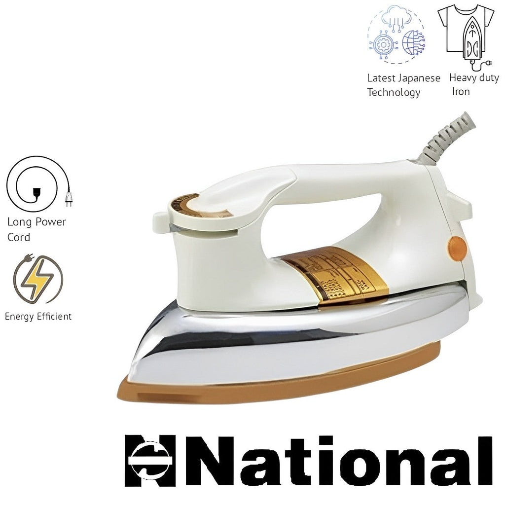 1000W Heavy Duty Deluxe Automatic Iron With Non-Stick Coating Sole Plate