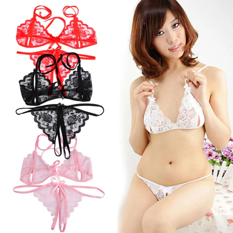 Babydoll Lingerie G-String Bra Set ANB94