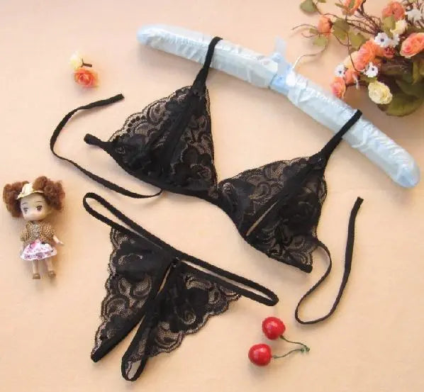 Babydoll Lingerie G-String Bra Set ANB94