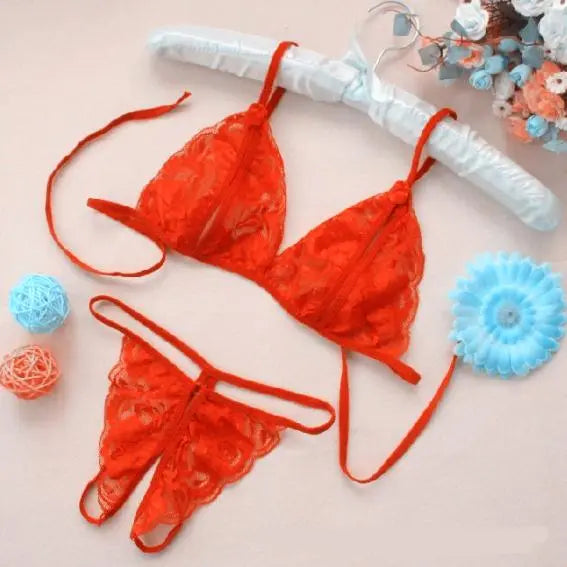 Babydoll Lingerie G-String Bra Set ANB94