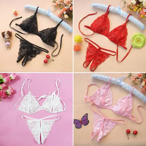 Babydoll Lingerie G-String Bra Set ANB94