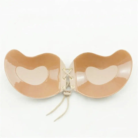 Front Lacing Strapless Silicone Push Up Bra ANB94