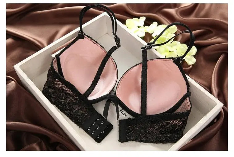 Luxurious Vintage Lace Push Up Bra Set ANB94