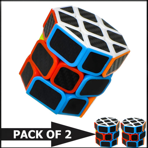 Pack Of 2 Colorful Octagonal Shaped Puzzle Cube Toys (3x3x3) ANB94
