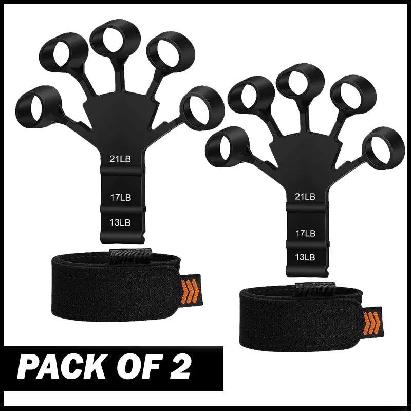 Pack Of 2 High-Quality Silicone Finger Trainer Comfortable And Easy Grip Hand Strengthener ANB94