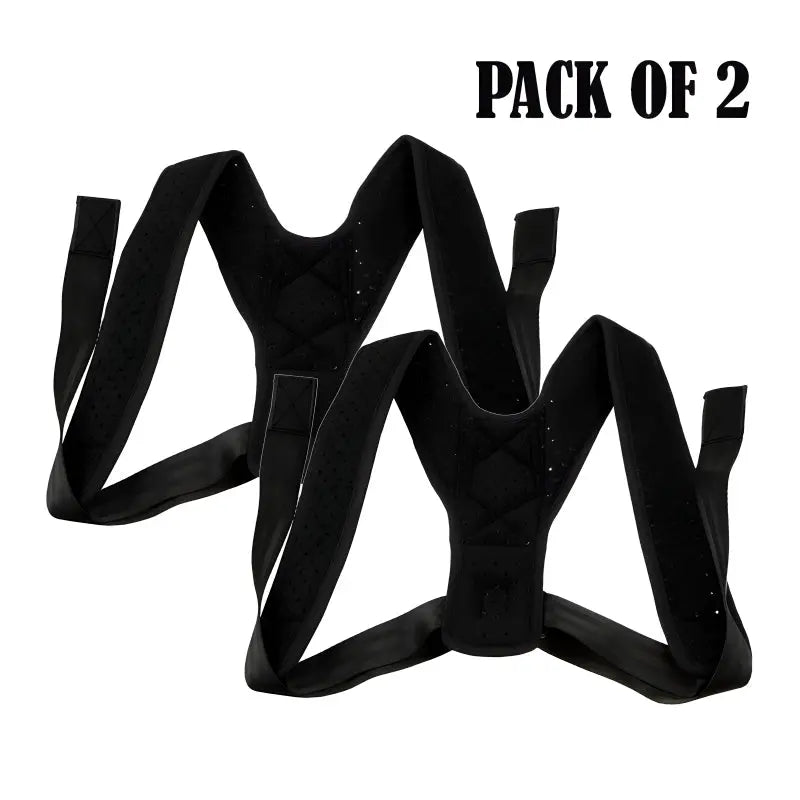 Pack Of 2 Posture Corrector Adjustable Back And Shoulder Support Correction Belts ANB94