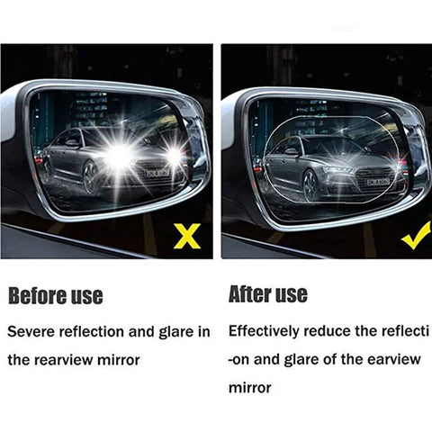Pack Of 4 Pairs Car Anti-Water Mist Film The Perfect Solution For Clear And Rainproof Rearview Mirrors ANB94