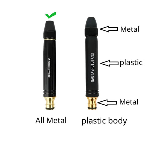 Pack of 2 Multi-Functional High-Pressure Metal Water Spray Nozzles ANB94