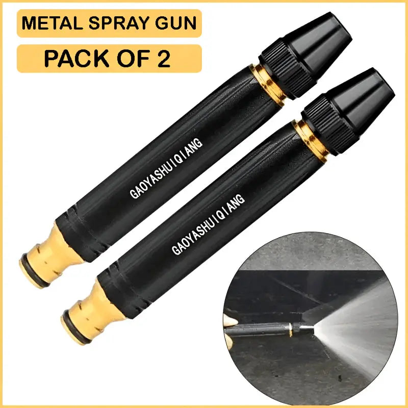 Pack of 2 Multi-Functional High-Pressure Metal Water Spray Nozzles ANB94