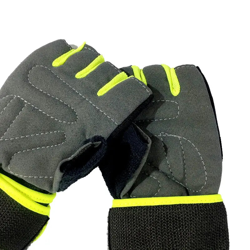 Pack of 2 Pairs Adjustable Wawan Gym Workout Gloves – Comfortable Grip, Durable for Men & Women ANB94