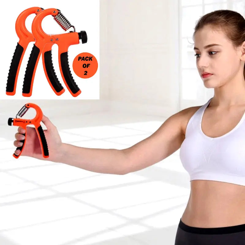 Set of 2 Adjustable Heavy Grippers (10-40Kg) for Fitness, Hand Exerciser, Grip Wrist, and Finger Strength Training ANB94