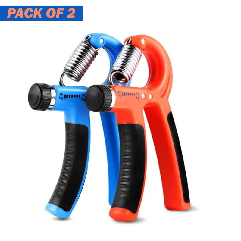 Set of 2 Adjustable Heavy Grippers (10-40Kg) for Fitness, Hand Exerciser, Grip Wrist, and Finger Strength Training ANB94