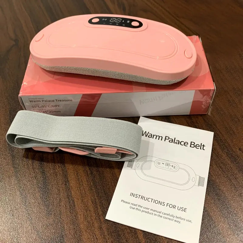 Smart Menstrual Heating Pad With Digital Display Vibrating Relief And Warm Palace Belt For Waist Pain And Cramps ANB94