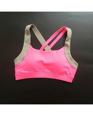 Women s Sports Yoga Jogging Seamless Cross Strap Bra ANB94