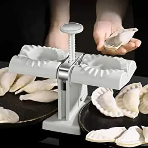 Dumpling And Samosa Maker Double Header, Automatic And Quick In Operation, Suitable For Samosa With Box Packing