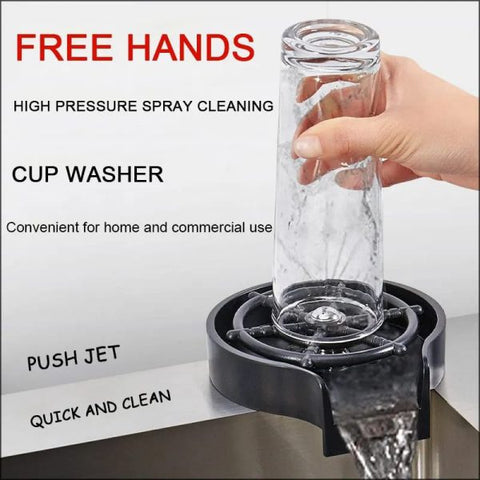 Glass Washer – Glass Washer For Kitchen – Glass Rinser Cup Bottle Washer Cleaner For Kitchen Sinks, Kitchen Sink Accessories Attachment Stainless