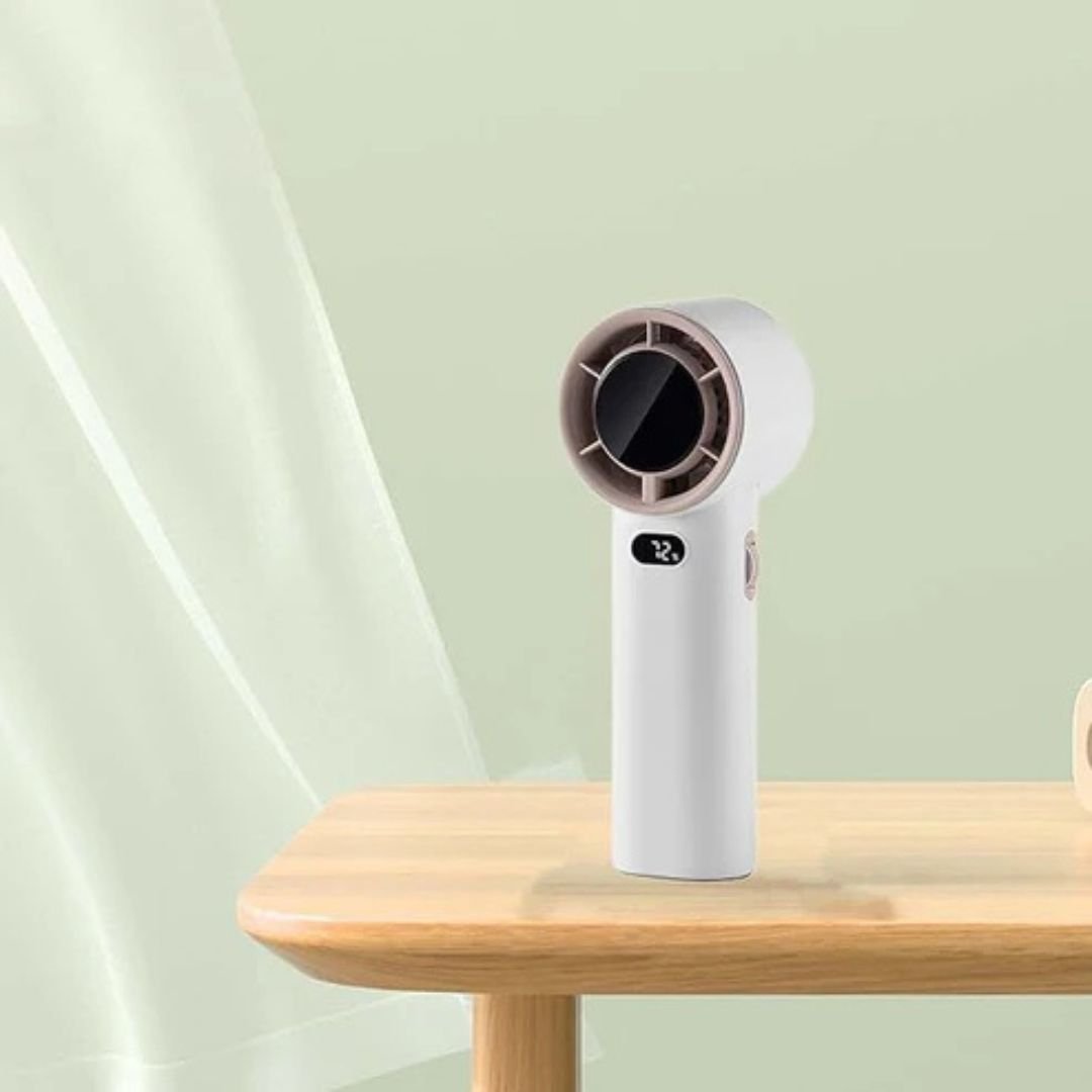 Handheld Foldable Digital Mist Fan