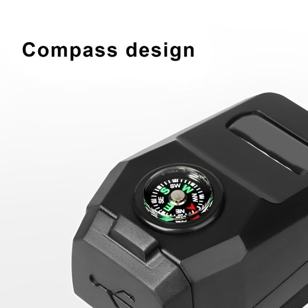 Motorcycle USB Charger with Compass – Fast Charging, Waterproof, 36-105V – Universal for Motorcycles & E-Bikes