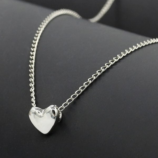 Stainless Steel Heart Shape Necklace |  Love Heart Pendant Necklace | Girls & Women Fashion
