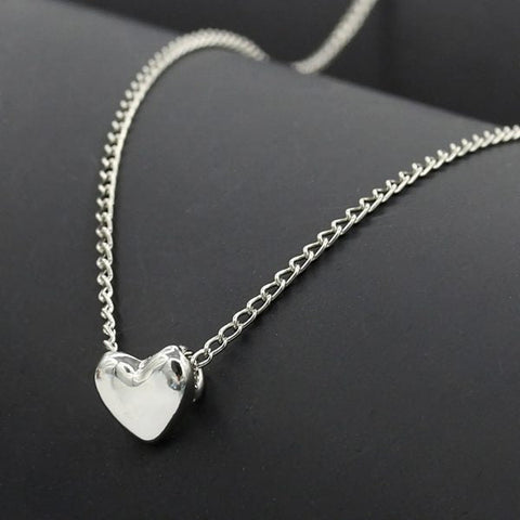 Stainless Steel Heart Shape Necklace |  Love Heart Pendant Necklace | Girls & Women Fashion