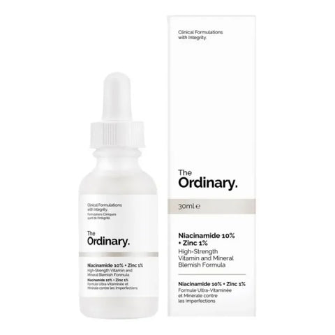 The Ordinary Original Niacinamide 10% + Zinc 1% Serum 30ml | High-strength Vitamin & Mineral Blemish Formula for Oil Control | Skin Brightening And Clear Radiant Complexion